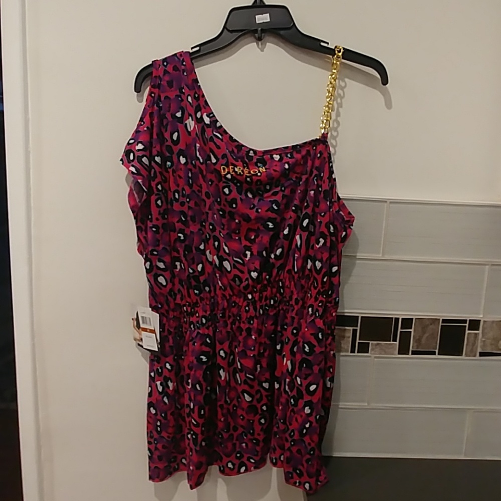 Woman 2X Pink Stretch Top New